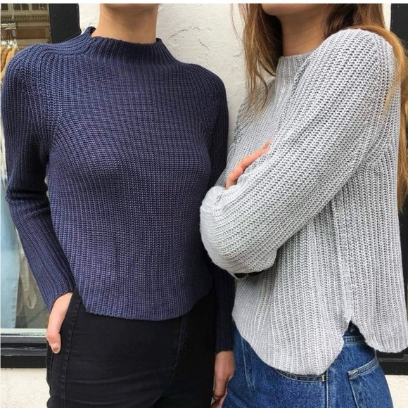 American Apparel Aslan Sweater Size Small Long Sleeve Crop Brown Light Sweater‎ - Picture 2 of 10